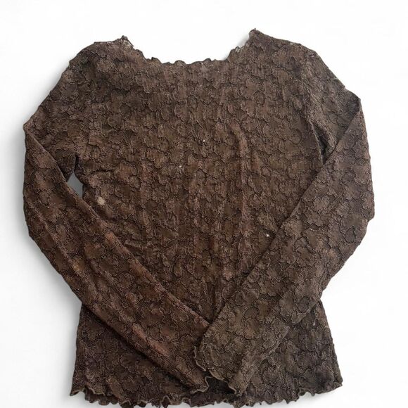 Brown Whimsical Lace long Sleeve - Picture 2 of 6